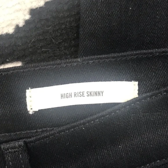 NWT Nili Lotan High Rise Skinny Jean in Jet Black Size 29 - Picture 8 of 15